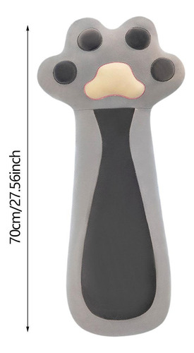 Long Gat Fagmy Pillow Cushion Cartoon Huggable Cat Paw Gris