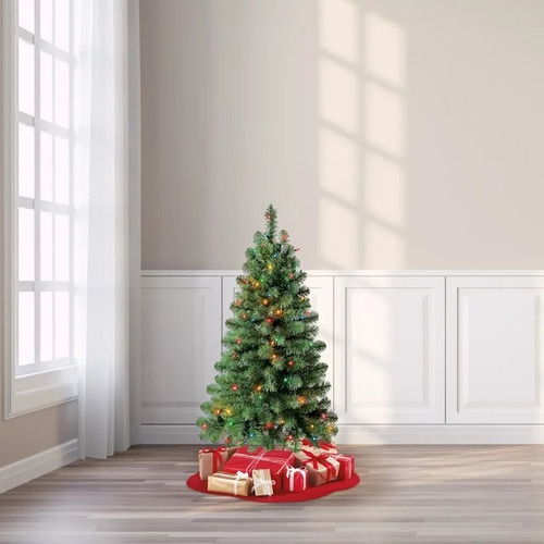 Árbol De Navidad Artificial Abeto Preiluminado Holiday Time