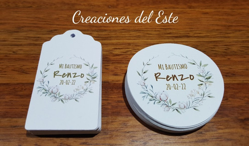 Imagen 7 de 10 de Tags Personalizadas + Stickers20 + 20 Unidades