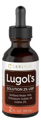 Yodo Iodine Lugol's 2% /60ml Suplemento