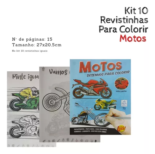 Desenhos para colorir de Motos