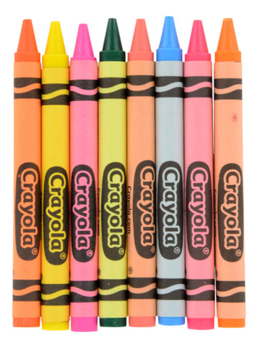 Crayola Neon Crayons Con 8 Crayolas