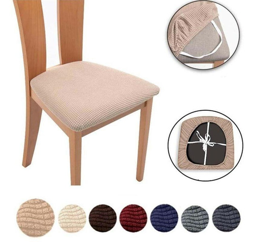 Fundas De Asiento Para Silla De Comedor, Asiento Extraíble,