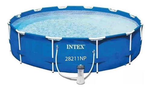 Imagen 3 de 4 de Piscina Armable Redonda Intex 366 X 76 Cm