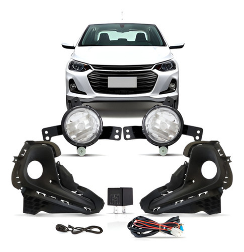 Kit Farol Milha Auxiliar Onix Plus Ltz 2020 2021 Especifico
