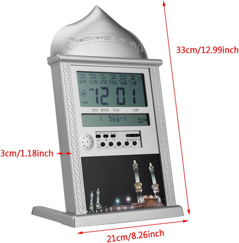 Azan - Reloj Digital Automático De Oración Musulmana Con Pan