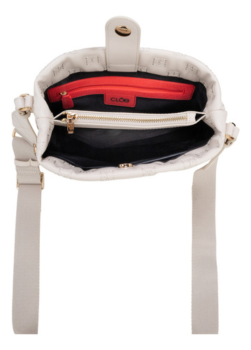 Bolsa Crossbody Cloe Yilob I Chico Color Beige