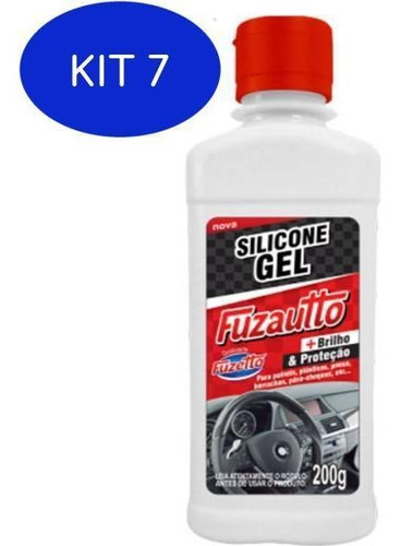 Kit 7 Silicone Gel Fuzautto 200ml