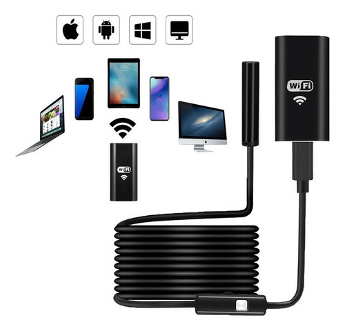 720p Hd 5m Cable Suave Wifi Endoscopio Cam Para iPhone Andro