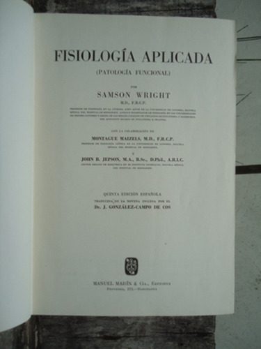 Fisiologia Aplicada - Patologia Funcional - Samson Wright