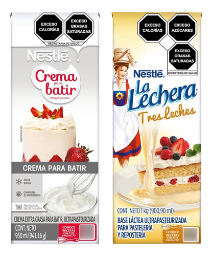 Nestle Crema Para Batir Y La Lechera Tres Leches Nestlé