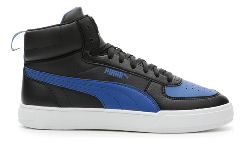Imagen 5 de 5 de Tenis Puma Caven Mid Hombre Negro/azul Cod.38584306 Original