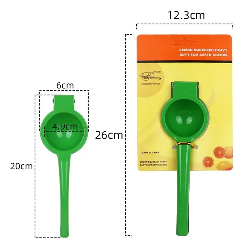 Exprimidor Manual Aluminio Portátil Para Exprimir Limones Y
