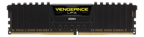 Memoria RAM Vengeance LPX gamer color negro 8GB 1 Corsair CMK8GX4M1D3000C16