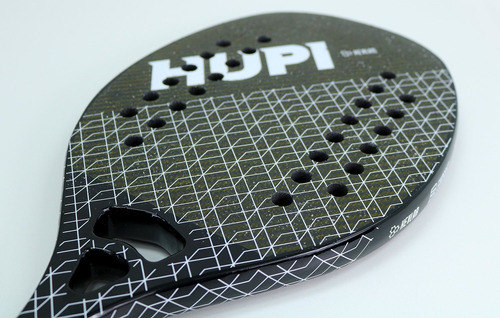 Raquete Beach Tennis Hupi Net Ultra Pro Carbon Kevlar Cor Preto