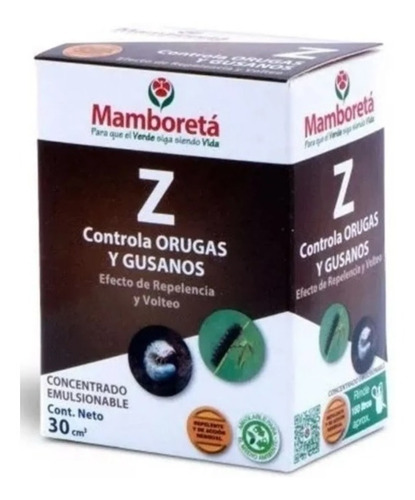 Insecticida Repelente Gusanos Orugas Mamboretá® Z 30cc