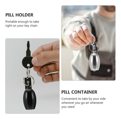 2 Portapíldoras Organizador De Pastillas Contenedor De Botel