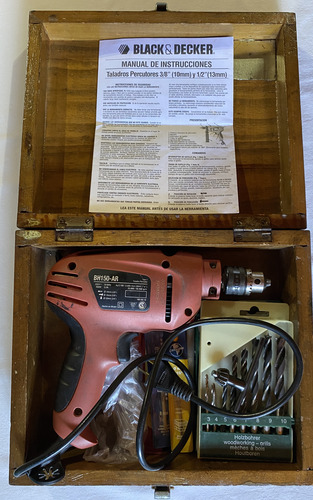 Taladro Percutor Bh150-black-decker-mandril10mm-usado (Usado)