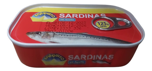 Sardinas En Aceite El Barquito 125 Gr X 20 Unidades