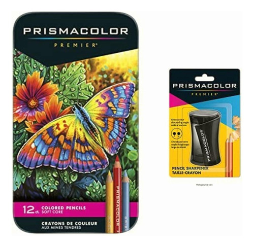 Prismacolor 3596t Premier Colored Pencils, Soft Core, 12