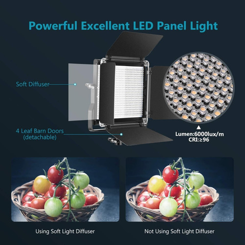 Imagen 2 de 4 de Paneles De Luz Led Neewer Bmakeup