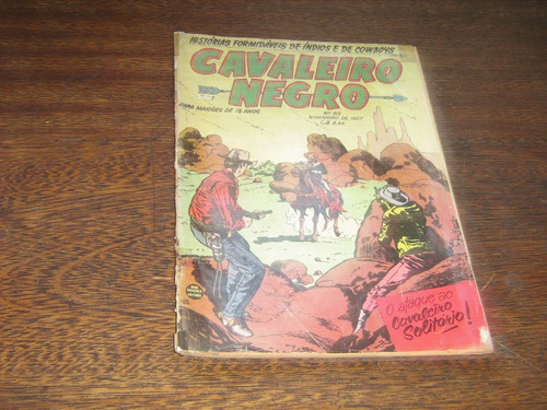 Cavaleiro Negro Nº 63 Ano 1957 Rge Rio Grafica Original (Usado)