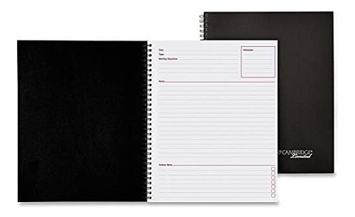 Cuaderno De Reuniones Cambridge, 8.5x11, 80 Hojas, 2 Packs.