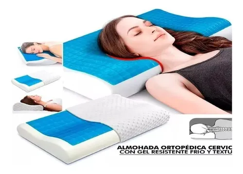 Almohada Memory Pillow Ortopédica Indeformable Cool Gel Fund