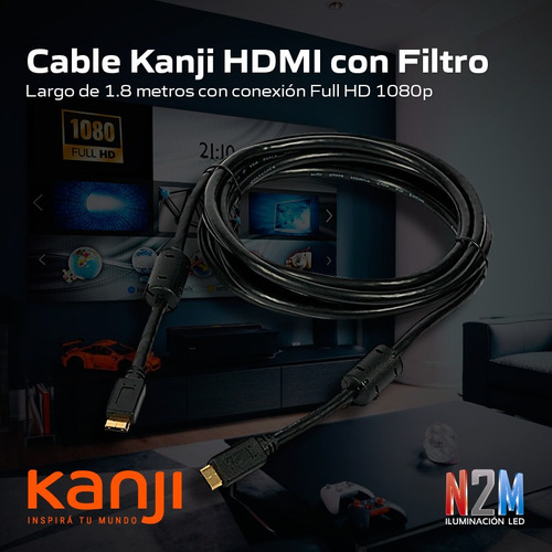 Imagen 6 de 10 de Cable Hdmi Premium 1.8 Metros Ps3 Ps4 Xbox Pc 1080p 4k Gamer