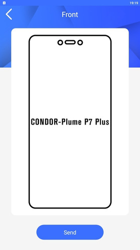 Mica Hidrogel Premium Para Condor Plume P7 Plus Mod Elegir