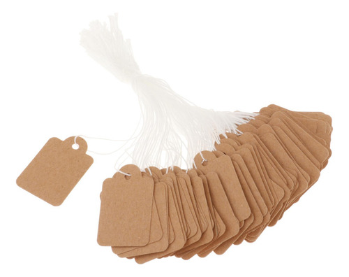 2 X 100 Peças Etiquetas De Rotulagem Papel Kraft 25x15mm