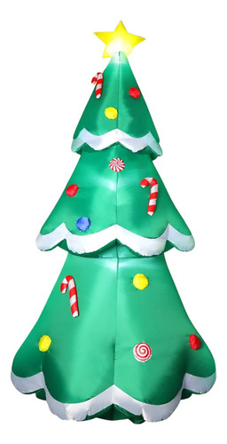 Inflable Arbol De Navidad De 7 Pies Luces Led Funfanso.