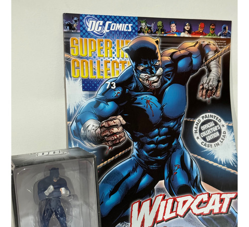 Eaglemoss Figura Muñeco Plomo Dc Wildcat Lince #73