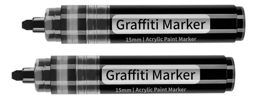 Wj (bk) Rotulador De Pintura For Grafitis, Acrílico Grande,
