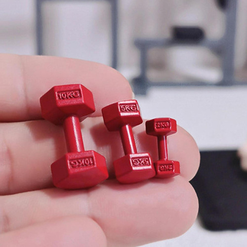 3 Juego De 3 Piezas De Mancuernas En Miniatura Para Deportes