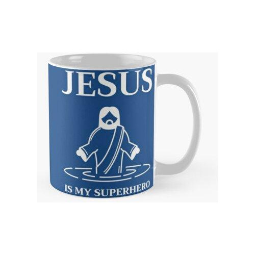 Taza Jesús Es Mi Superhéroe Navidad Calidad Premium