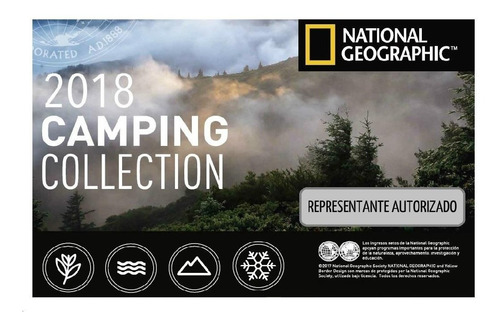 Imagen 3 de 3 de Botella Hidratación Natgeo Tritan Cilindro Azul 750 Ml