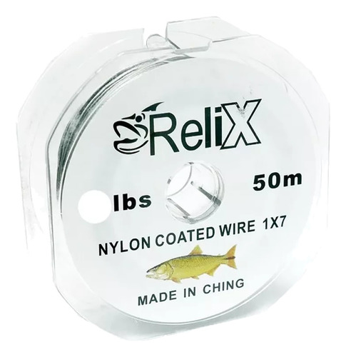 Cable Hilo Tanza De Acero Leader Lider Relix 60lb 50m Bobina