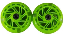 Comprar 2x Ruedas 120 Mm Con Luces Led Pu Repuesto Monopatines