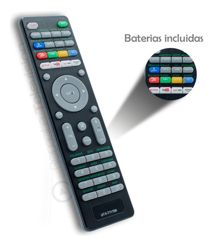 Control Remoto Para Cualquier Tv Mitsui + Pilas