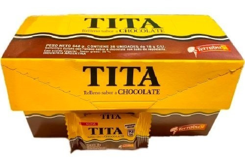 Tita Chocolate Caja Promo X36 Un.  - Barata La Golosineria