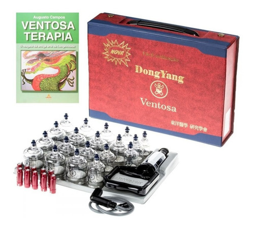 Kit De Ventosa Com 19 Copos Dong Yang + Livro Ventosaterapia