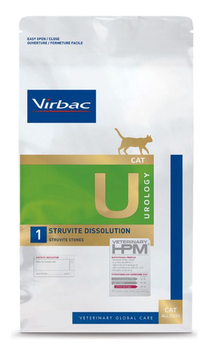  Alimento Virbac Cat U1 Urolology Struvite Dissolutio 1.5kg 