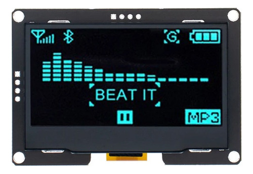 Display Oled Azul I2c 2.4 Pulgadas 128x64 Ssd1310