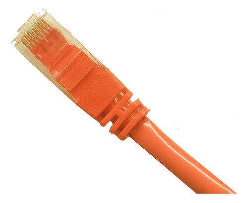 Cable Cruzado Ethernet Rj45 M Cat5e 4 Pie 1.2 Naranja