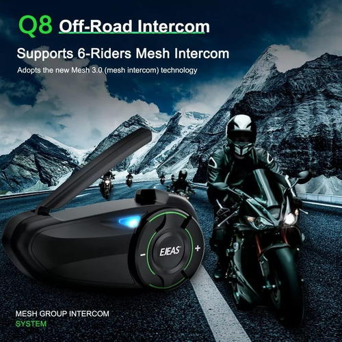 Intercomunicador Ejeas Q8 Pro Bluetooth Moto Original !! X1