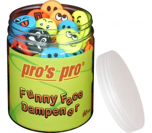 Imagen 3 de 3 de Antivibrador Raqueta Tenis Pros Pro Funny Face X1 Carita
