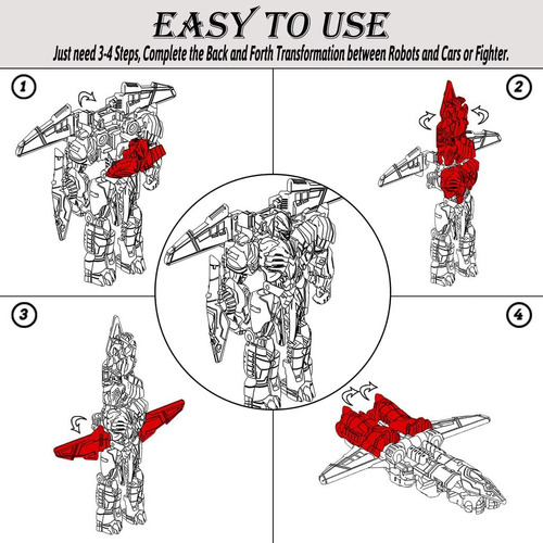 8 Pcs Mini Car Robot Toys, Figuras De Acción De Héroes Peque