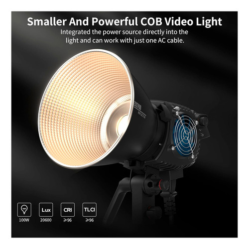Luz Led Cob Zhiyun Molus B100 100w Montura Bowens 13 Efectos