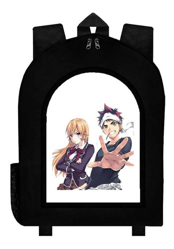 Mochila Negra Food Wars Shokugeki No Soma Art#ar73